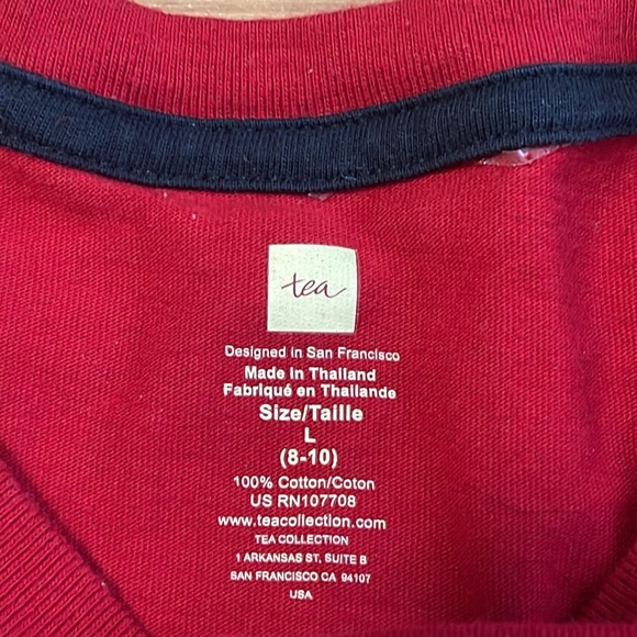 Good used Size L 8-10 Tea Collection Boys Long Sleeves - Picture 3 of 4